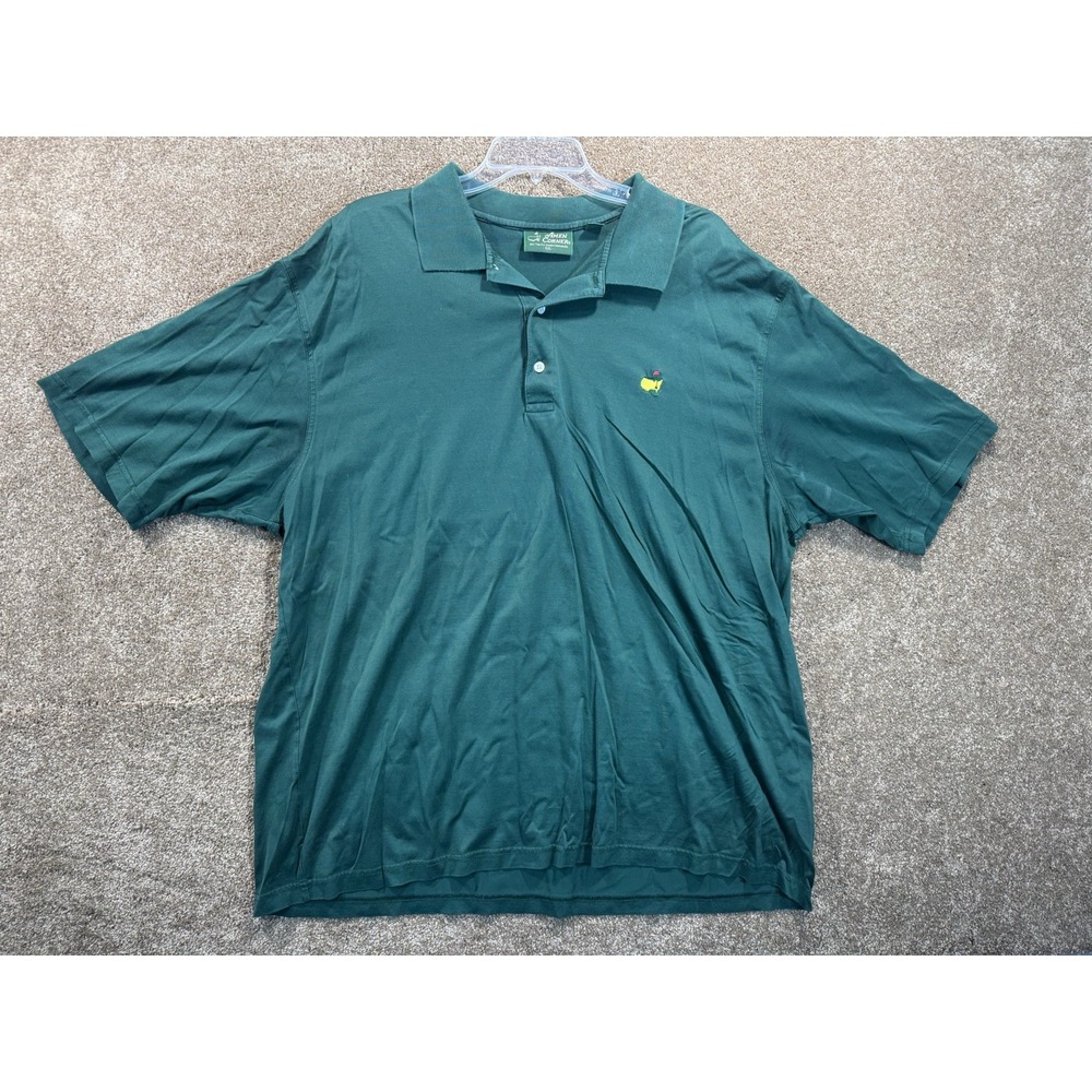 Amen Corner  Masters‎ Polo Shirt Mens 2XL Green Vintage Augusta Golf Pima Cotton
